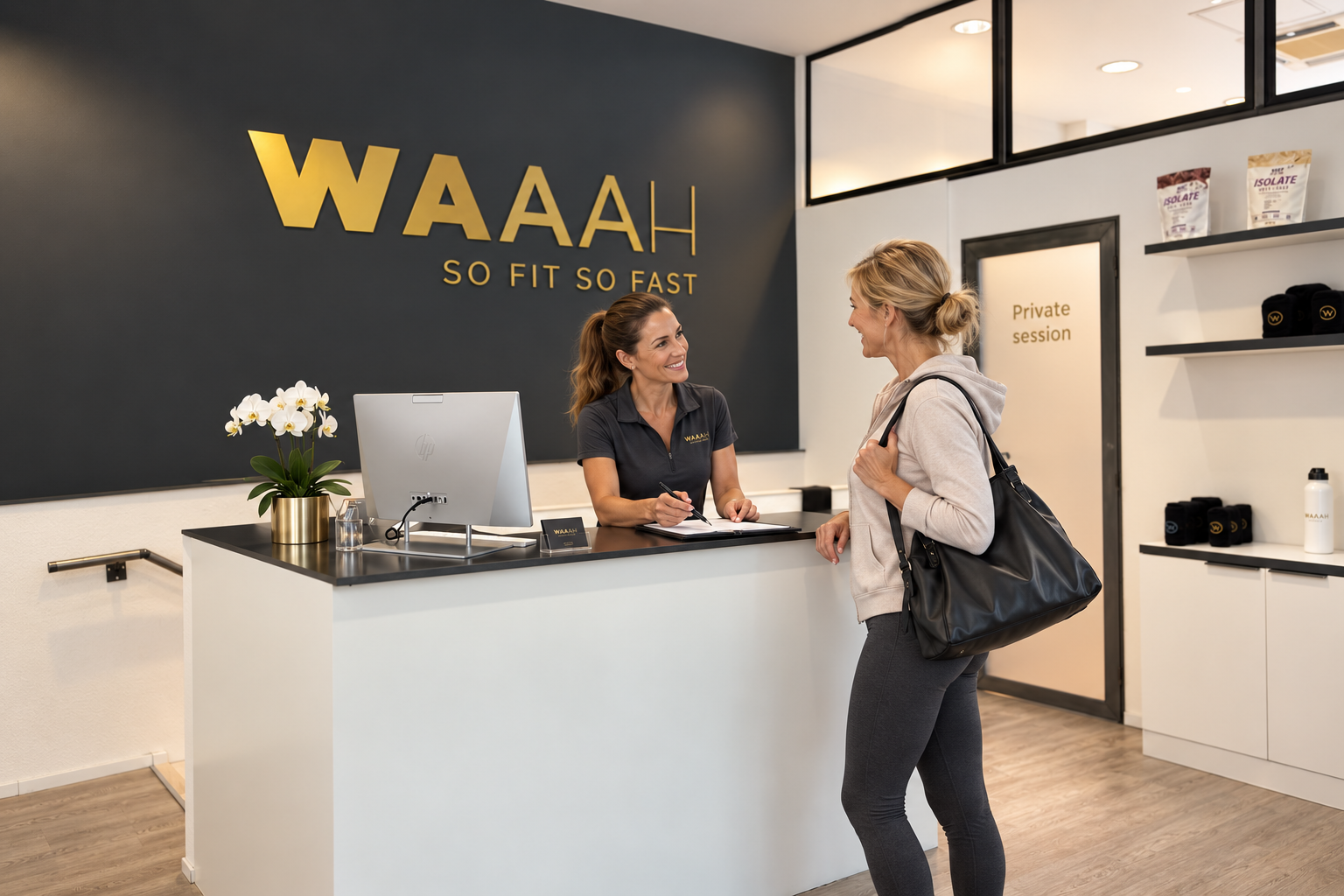 Une cliente accueillie et accompagnée personnellement dans un centre Waaah