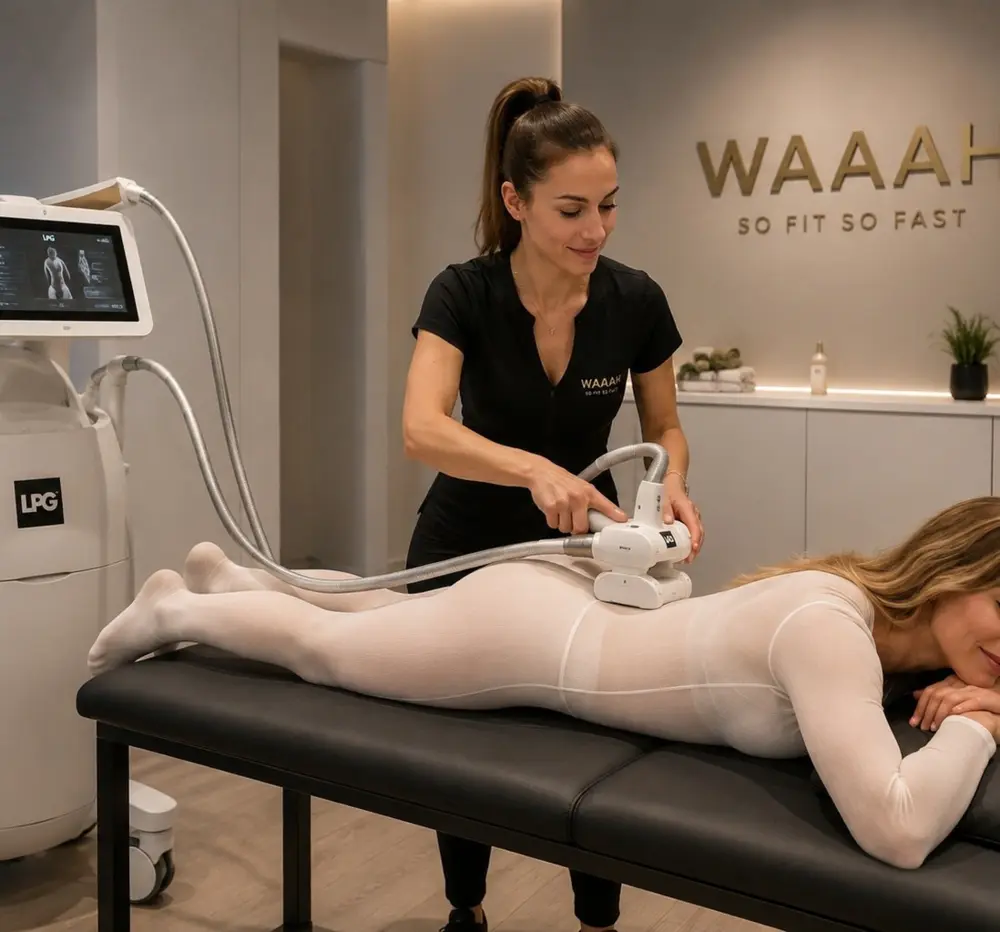 Soin LPG Endermologie réalisé par une praticienne Waaah
